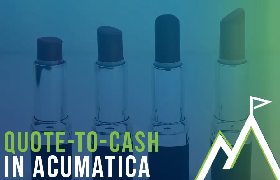 Acumatica Manufacturing quote to cash quotes to AP and AR
