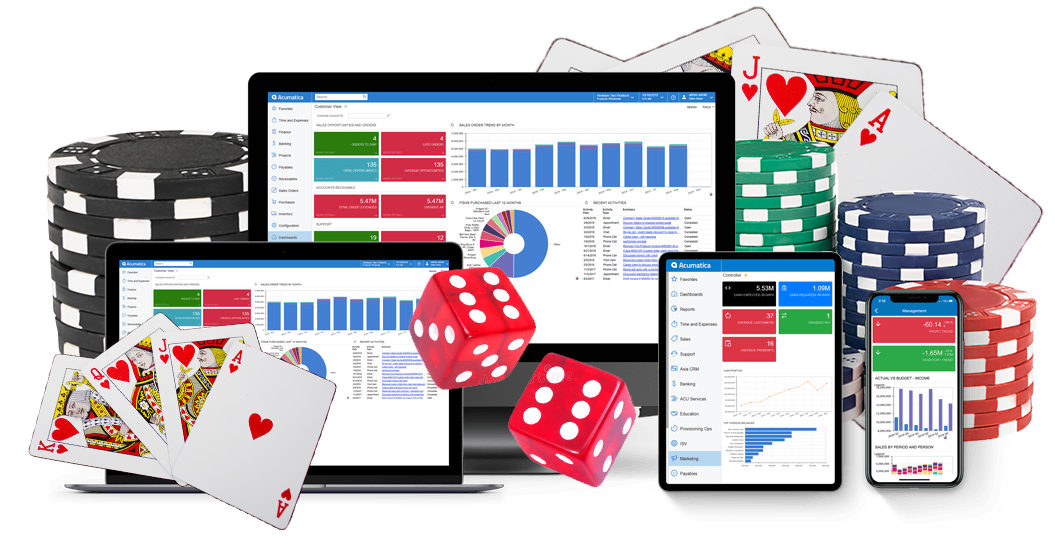 Acumatica for casinos and tribal gaming Dashboard Screenshot