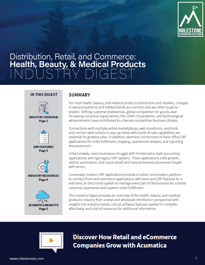 Health, Beauty and Wellness Industry Digest for Distribution and Retail THUMB