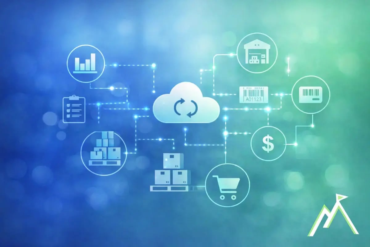 Connected distribution ERP platform linking inventory management with financial visibility