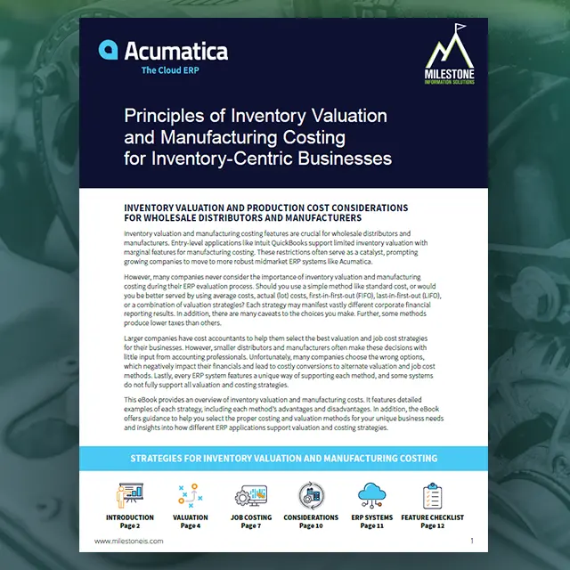 Manufacturing Costing and Inventory Control Card